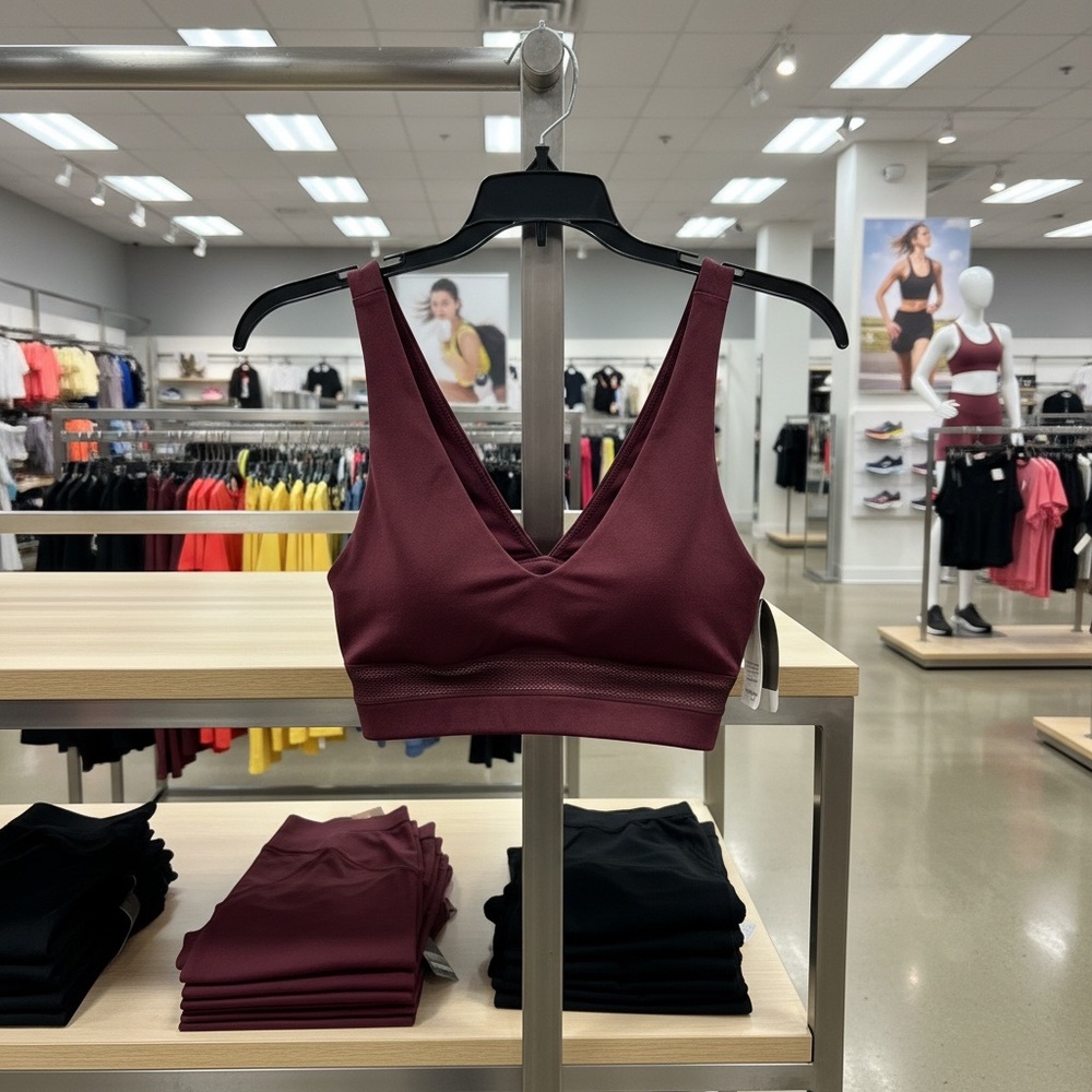 Fabletics Deep Red Sports Bra